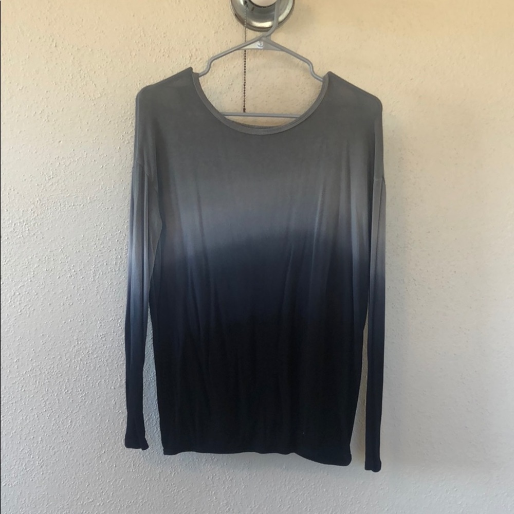 Blue/Gray a ombré Long Sleeve